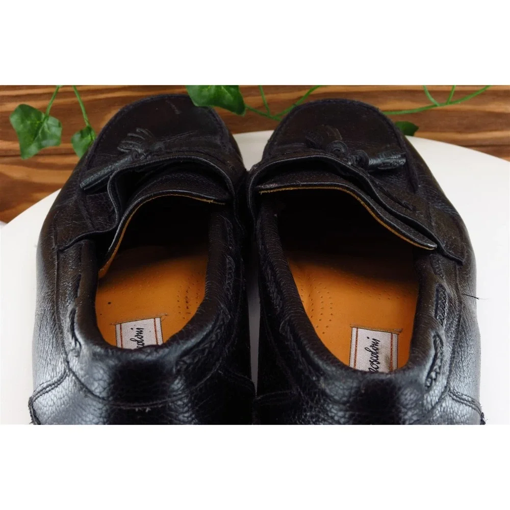 Sandro Moscoloni Shoes Sz 11.5‎ M Black Loafer Leather Men